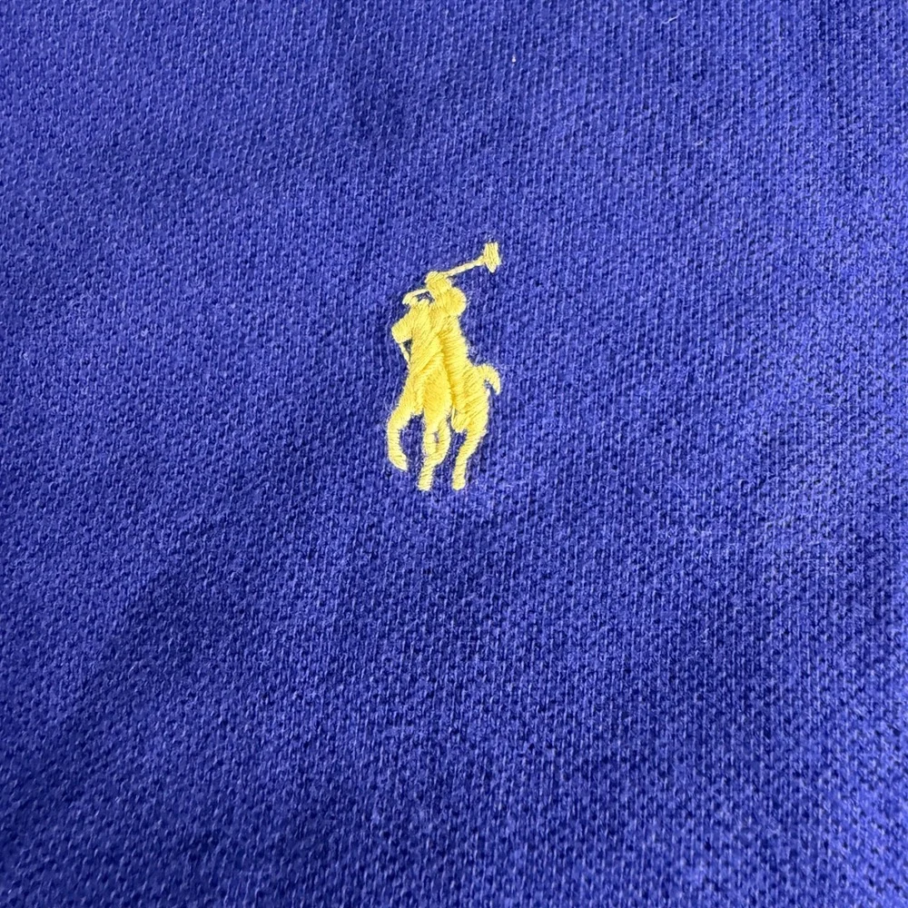 Polo Ralph Lauren Mens XL Polo Shirt Purple Yellow Pony Classic Fit